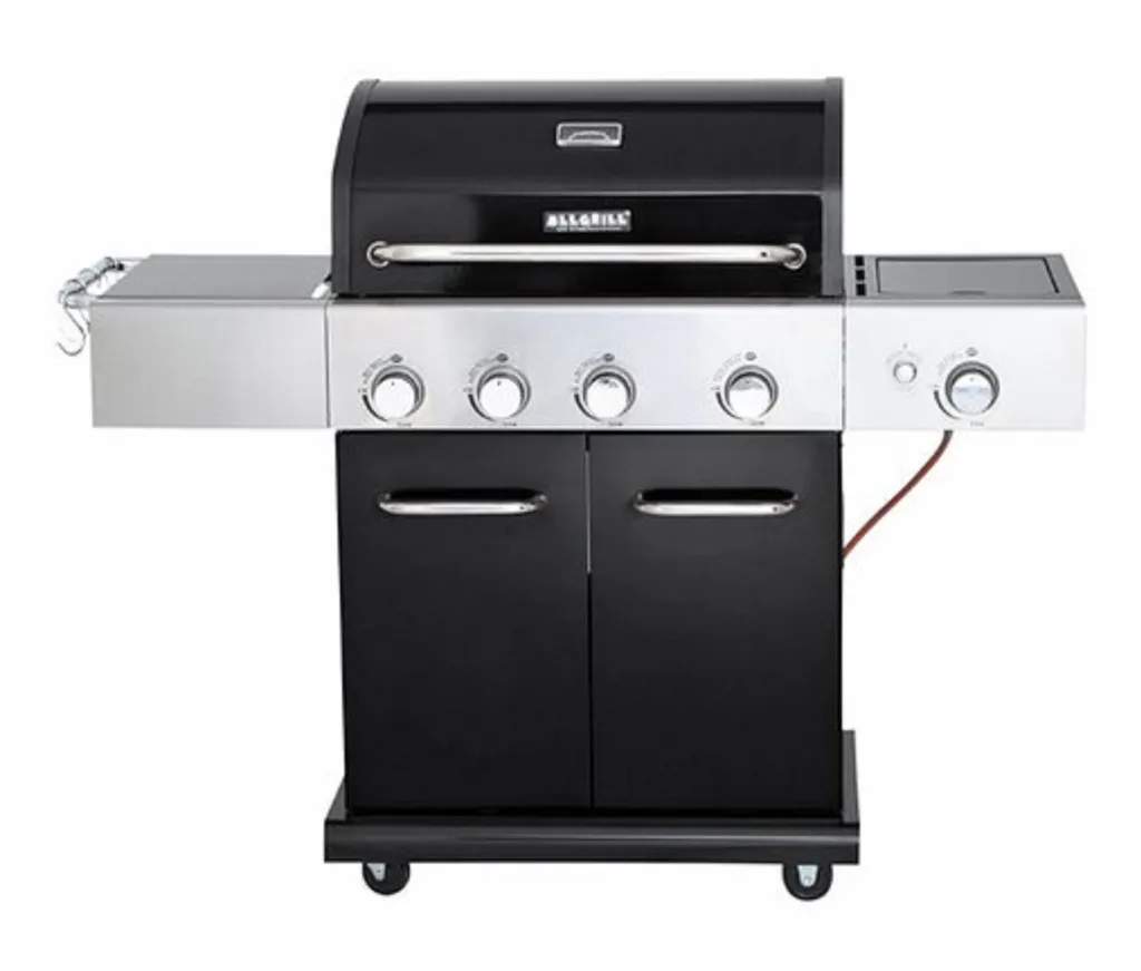 ALLGRILL ELEGANCE schwarz - 3 Brenner + Steakzone + Seitenkocher